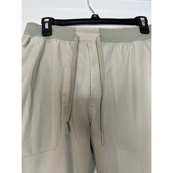 Lululemon Jogger Mens Medium Beige Athletic ABC Warpstreme Jogger Zip Pocket - Picture 6 of 14